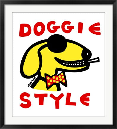 Framed Art Doggie Style by Peter Marco | 30 x 27