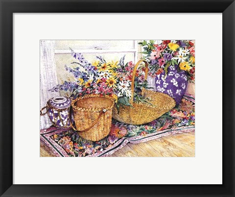 Framed Art Wicker Splendor by Joy Waldman | 11 x 14