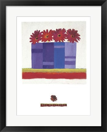 Framed Art Four Gerbera by Nel Whatmore | 19 3/4 x 15 3/4