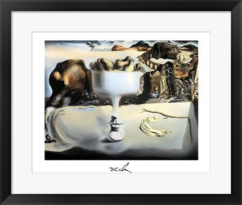Framed Art Apparition d'un Visage by Salvador Dali | 15 3/4 x 19 3/4