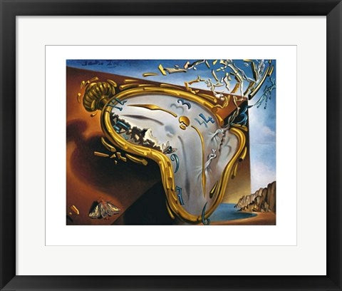 Framed Art Montre Molle by Salvador Dali | 15 3/4 x 19 3/4