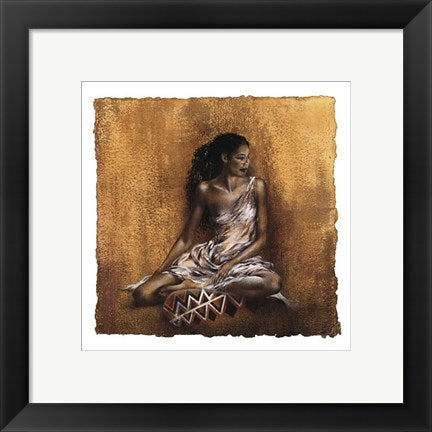 Framed Art Ebony II by Ben Mogador | 11 3/4 x 11 3/4