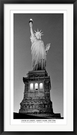 Framed Art Statue of Liberty by Henri Silberman | 39 1/2 x 19 3/4