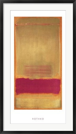 Framed Art Untitled, 1949 by Mark Rothko | 39 1/2 x 19 3/4