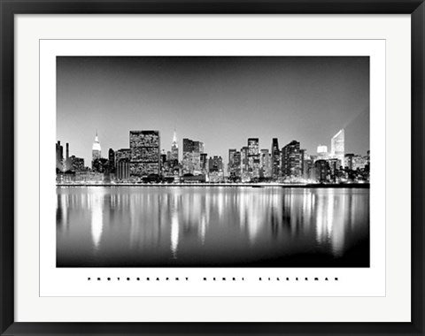 Framed Art Manhattan East Side by Henri Silberman | 23 1/2 x 31 1/2