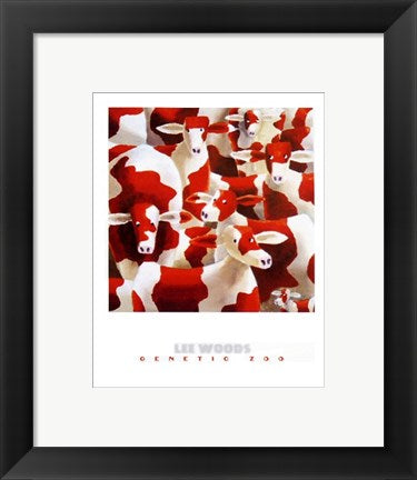 Framed Art Genetic Zoo IV by Lee Woods | 11 3/4 x 9 1/2