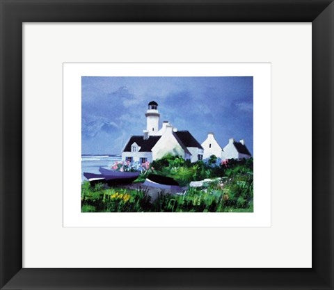 Framed Art Le Phare by Marc LeCoultre | 9 1/2 x 11 3/4