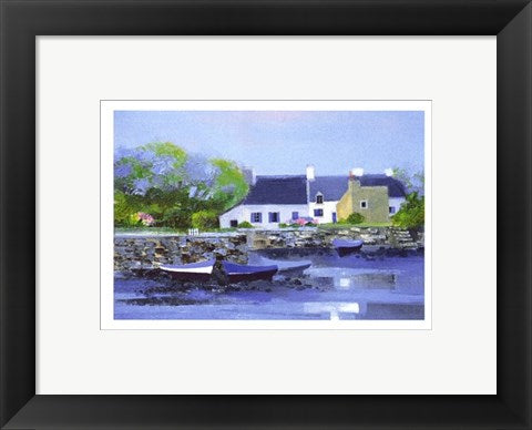 Framed Art Petit Port II by Marc LeCoultre | 9 1/2 x 11 3/4