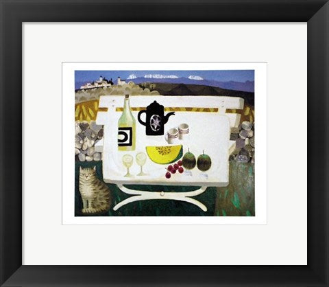 Framed Art Lunch in the Luberon by Mary Fedden | 9 1/2 x 11 3/4
