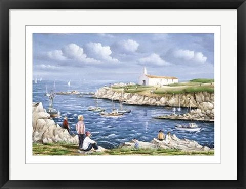 Framed Art Plage Vendeenne by Fernand Toussaint | 19 3/4 x 27 1/2