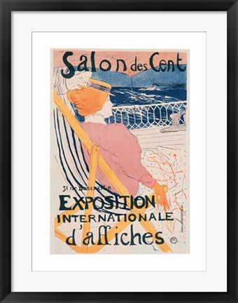 Framed Art Salon des Cent by Henri de Toulouse-Lautrec | 27 3/4 x 20 1/4 Art P...