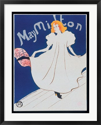 Framed Art May Milton by Henri de Toulouse-Lautrec | 31 3/4 x 24