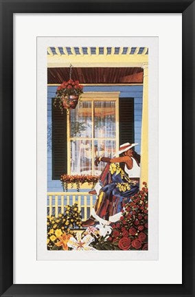 Framed Art Grandma's Visitor by Gigi Boldon | 26 5/8 x 14 3/4