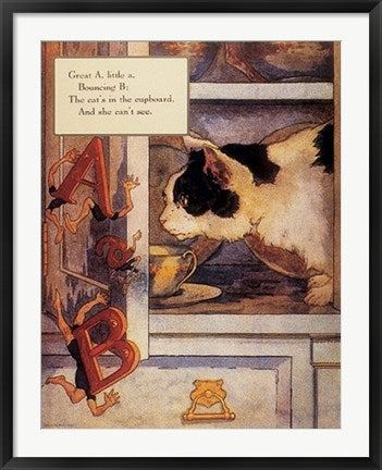 Framed Art Great A, Little A by Mother Goose Collection | 33 1/4 x 26 1/2 Art ...