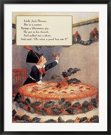 Framed Art Little Jack Horner by Mother Goose Collection | 38 x 26 1/4
