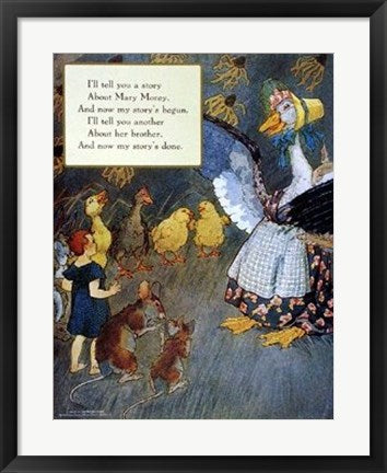 Framed Art Mary Morey by Mother Goose Collection | 26 1/2 x 18 3/4