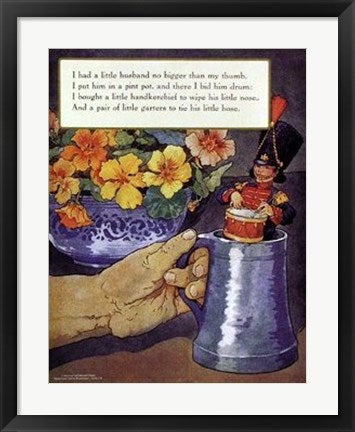Framed Art Little Husband by Mother Goose Collection | 26 1/2 x 18 3/4