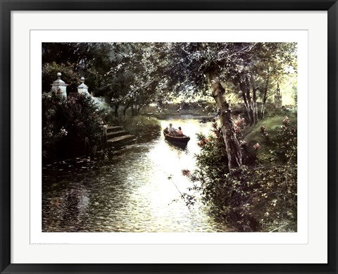 Framed Art A River Landscape by Manuel Garcia Rodriguez | 25 x 33