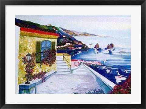 Framed Art View of Capri by Constance Byrd | 22 x 28