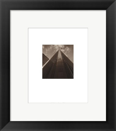 Framed Art Angled View Twin Towers by Walter Gritsik | 9 3/4 x 7 3/4
