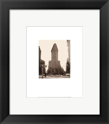 Framed Art Flatiron Building by Walter Gritsik | 9 3/4 x 7 3/4