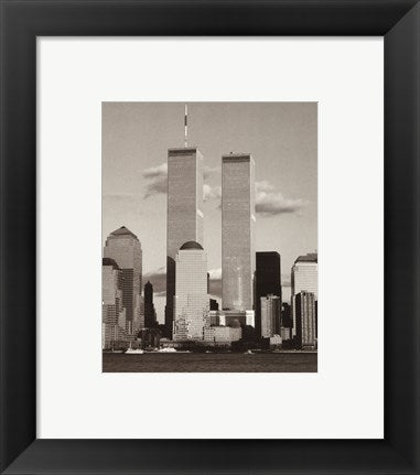 Framed Art World Trade Center / Financial Center by Walter Gritsik