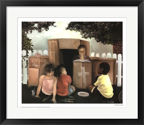 Framed Art Let's Play Church by Edwin Lester | 18 x 22