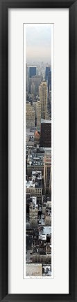 Framed Art Manhattan by Pierre Hebert | 39 3/4 x 5 1/8