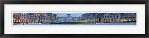 Framed Art Le Louvre, Paris by Pierre Hebert | 5 1/8 x 39 3/4
