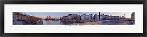 Framed Art Ile Saint-Louis, Paris by Pierre Hebert | 5 1/8 x 39 3/4