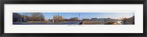 Framed Art Notre Dame, Paris by Pierre Hebert | 5 1/8 x 39 3/4
