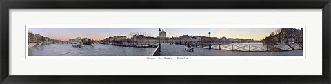 Framed Art Pont de Arts, Paris by Pierre Hebert | 5 1/8 x 39 3/4
