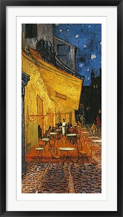 Framed Art Terrasse de Cafe by Vincent van Gogh | 39 1/2 x 19 3/4