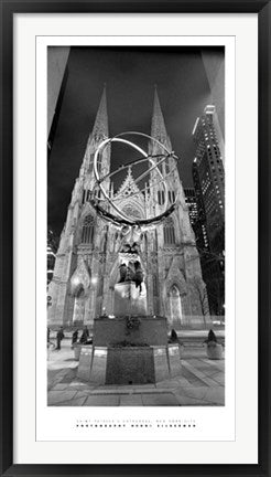 Framed Art Saint Patrick's Cathedral, NYC by Henri Silberman | 39 1/2 x 19 3/4...