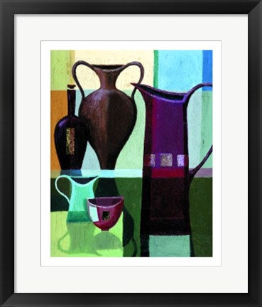 Framed Art Water Jugs by Jennifer Hammond | 19 3/4 x 15 3/4