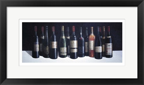 Framed Art Winescape by Lincoln Seligman | 9 x 19 3/4