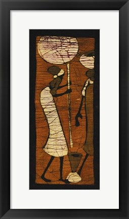 Framed Art Batik V by Setsinala | 19 3/4 x 9