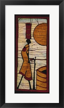 Framed Art Batik VII by Setsinala | 19 3/4 x 9