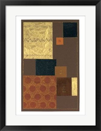 Framed Art Abstract in Brown II by Lucie Chis | 19 3/4 x 15 3/4