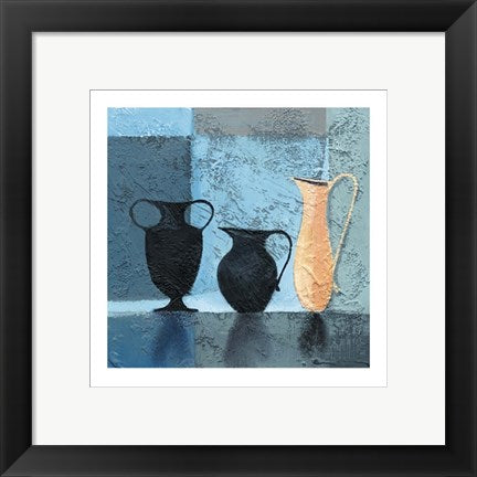 Framed Art Clay Water Vase by Natalie Armstrong | 11 3/4 x 11 3/4