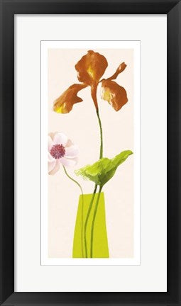 Framed Art Fleur II by Catherine Denolly | 19 3/4 x 9