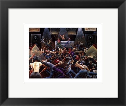 Framed Art Jump Off (mini) by Frank Morrison | 9 x 12
