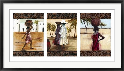 Framed Art Off to Market by Emilie Gerard | 19 3/4 x 39 1/2