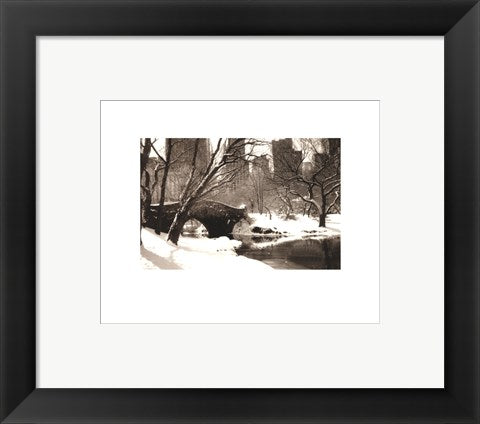 Framed Art Central Park, Bridge by Igor Maloratsky | 8 x 10