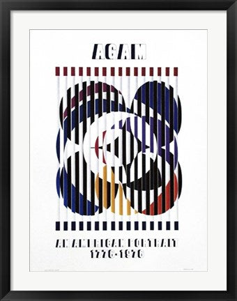 Framed Art Birth of a Flag, 1975 by Yaacov Agam | 29 x 21 ½