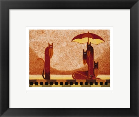 Framed Art We Three by Toni Goffe | 9 1/2 x 11 3/4