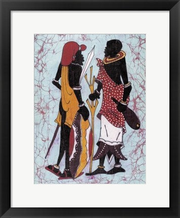 Framed Art Lobatse II by Setsinala | 15 ¾ x 11 ¾