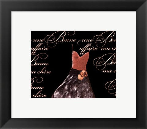 Framed Art Robe de Soiree de Chocolat 8 x 10