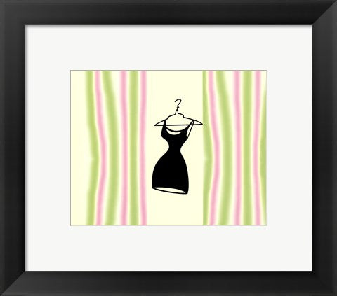 Framed Art Robe sur Rose et Vert 8 x 10