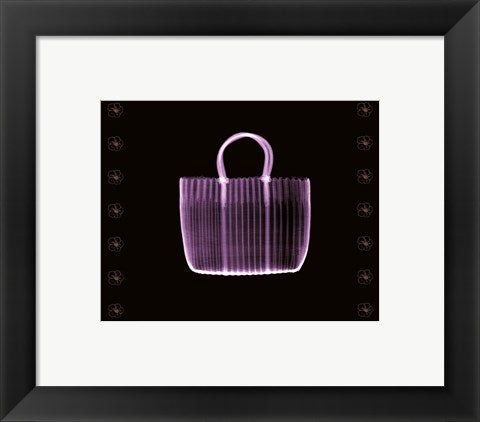 Framed Art Straw Bag in Lilac 8 x 10
